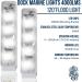 Marine Mate Waterproof LED Boat Lights - 72W Deck/Dock Marine Lights, 4000LMS, 120 Flood Light, 6.3inch, 12/24V LED Light Bar - 2 Pack | Long-lasting 50,000 Hours - Buy Online on SooperMarket.com