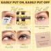 LASHVIEW Self Adhesive Eyelash Clusters - No Glue Needed 10-16mm Press-on Lash Extension Kit with Tweezers | Natural DIY Eyelash Extensions (F21) ZNF21 - Buy Online on SooperMarket.com