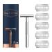 King C. Gillette Razor Set for Men | Razor + 5 Blades & Wooden Brush | Premium Shaving Experience & Perfect Gift Bundle - Buy Online on SooperMarket.com
