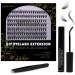 Individual Lashes Extension Kit 133 Pcs 9-15mm Mix False Eyelashes with Lash Glue and Applicator DIY Soft Natural Portable Cluster Lashes Extensions Kit at Home/Outing (Mix 9-15mm F-07 Light Suit) 1 count (Pack of 1) F-07 Light Suit