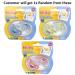 Glow in the Dark Silicone Bow Tie Baby Pacifiers - BPA Free Oval 2 Pack - Buy Online on SooperMarket.com