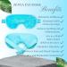 ZENYA Cooling Eye Mask - Reusable Hot Cold Therapy Gel for Puffy Eyes, Hayfever Relief, Migraine, Sinus Pain - Blue - Buy Online on SooperMarket.com