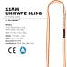 GM CLIMBING 11mm UHMWPE Sling Runner 22kN CE UIAA Certified Orange 30cm / 12inch - Buy Online on SooperMarket.com