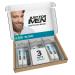 Just For Men Mustache & Beard Beard Coloring for Gray Hair With Biotin Aloe and Coconut Oil for Healthy Facial Hair - Blond M-10/15 (Pack of 3 Ecomm Friendly Packaging) Blond M-10/15
