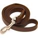 Logical Leather 4 Ft Dog Training Leash - Heavy Full Grain Brown Leather Lead - Buy Online on SooperMarket.com