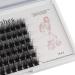 Bodermincer 72pcs 3D Effect Glue Bonded Mink Super Cluster Eyelashes D Curl - 18mm | Home Eyelash Extension Makeup - Buy Online on SooperMarket.com