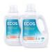 ECOS Hypoallergenic Laundry Detergent, Magnolia Lily, 200 Loads, 100oz Bottle by Earth Friendly Products (Pack of 2) Magnolia and Lily 100 Fl Oz (Pack of 2)