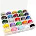 New brothread 25pcs Assorted Colors 70D/2 (60WT) Prewound Bobbin Thread Plastic Size A SA156 for Embroidery and Sewing Machine DIY Embroidery Thread Sewing Thread 60wt assorted colors