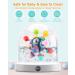 Vanmor Baby Teether Toy | Sensory Chew Teething Ball Rattle | Montessori Grasping Activity | 0-6 Months | Blue - Buy Online on SooperMarket.com