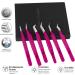 Silakor Eyelash Extension Tweezers Set - 6 Piece Stainless Steel Tweezers for Volume & Classic Lash Extensions - Pink - Buy Online on SooperMarket.com