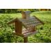 Dobar 21277E Large Bird Feeder Solid Wood Bird House with Shingle Roof Premium Bird Feeding Station for Container Montage 38x38x30 cm - Buy Online on SooperMarket.com