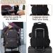 Diaper Bag Backpack  BabbleRoo Unisex Baby Bags with Changing Pad  Pacifier Case & Stroller Straps  Multifunction Waterproof Travel Back Pack for Boys Girls  Black - Buy Online on SooperMarket.com