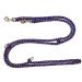 Dogeline Double Leash Practice Leash for medium dogs up to 45 kg over 39 colors very stable (2.40 m trampa) 2.40 m black-red-blue fir