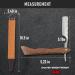 M&LD Cut Throat Razor Kit - Stainless Steel Single Edge Shaving Blades for Men - Ideal for Barber, Home & Salon Use - Straight Razor Gift for Men - Chocolatet159 - Buy Online on SooperMarket.com