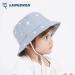 LANGZHEN Beach Sun Protection Hat for Girls | Adjustable Wide Brim Toddler Kids Summer Play Hat with Chin Strap | Light Blue Stars, 4-8 Years - Buy Online on SooperMarket.com