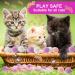 Amaxiu 30Pcs Cat Toy Balls Soft Kitten Pompom Ball Indoor Cats Interactive Ball Toys 3cm/1.18in Queit Cat Ball Cat Pom Pom Balls for Pet Play Pursue Roll Fetch Pink and Purple - Buy Online on SooperMarket.com