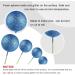 Astaron 20 Mini Balloon Cake Toppers - Glitter Blue Tortendeko Balls for Weddings Birthdays & Baby Parties - Buy Online on SooperMarket.com