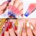 MEET ACROSS Rainbow Cat Eye Gel Nail Polish Kit - 5 Colors Jelly Soak Off UV LED Gift Box + Magnet Stick - Buy Online on SooperMarket.com