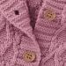 DovFanny Baby Romper Suit | Knit Long Sleeve Jumpsuit with Hat | 6-12 Months | Pink - Buy Online on SooperMarket.com