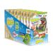 Inke Bath Slime Dino 10 Set-Bath-Glibber mucus with vitamin E neon-green bathing powder with cola rubber aroma complete sales display 10x 100g mucus powder bathing-glibber mucus dino xxl pack