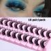LuckForever 10 Pairs Russian Strip False Eyelashes - Fluffy Wispy & Reusable Lash Extensions for Natural Volume Look | International Shipping - Buy Online on SooperMarket.com