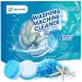 Maravello Washing Machine Cleaner Descaler Tablets Washing Machine Cleaning Tablets - for Front Load and Top Load Washers Mold and Stain Remover for Laundry Tub 6-Month Supply (Sea Salt 6 Count) Sea Salt 6 Count (Pack of 1)