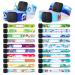 20 PCS Safety Wristband Bracelets for Child Kids Anti Lost Safety ID Wristbands Reusable Identification Bracelets Adjustable Waterproof ID Band SOS Emergency Bands for Boys and Girls Outdoor Activity