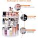 DreamGenius 360 Rotating Makeup Organizer 7-Layer Cosmetic Storage Case | Clear Acrylic Display for Jewelry, Brushes & Lipsticks - Buy Online on SooperMarket.com