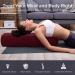 Premium Simian Yoga Bolster Pillow - Supportive Rectangular Cushion with Velvet Cover - Washable & Skin-Friendly - Ideal for Restorative & Yin Yoga - Burgundy - Buy Online on SooperMarket.com