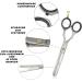 Socialic Effilting Scissors | Premium 16.5 cm Stainless Steel Thinning Scissors with Etui | Sharp Hair Clipper for Men & Women | Precise Hair Cutting Tool - Buy Online on SooperMarket.com