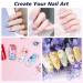 French Nails Stamp Set | Nail Design Kit with Scraper 2 Nail Stamps & 4 Transparent Silicone Gel Stamps - International Shipping Available - Buy Online on SooperMarket.com