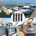Sailortenx 3/8 x 6FT Boat Fender Lines 4 Pack - Double Braided Nylon Fender Rope with Eyelet Mooring, Black (4PK) - Buy Online on SooperMarket.com
