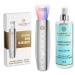 Lumineo ultrasound peeling device with 4 functions: ultrasound ions EMS LED blackhead acne remover pore cleaner peel Skin scrubber with a suitable 400ml toner (moisturizing)