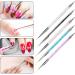 HOMEREVEL 5Pcs Nail Art Brush Set for Stunning Designs and Fine Detailing - Ideal for Salons and DIY Nail Art - Buy Online on SooperMarket.com