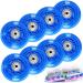 TOBWOLF Light Up Inline Skate Wheels, LED Roller Skate Wheels, LED Flash Flashing Replacement Wheel with ABEC-7 Bearings for Teens 70mm 82A