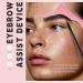 Silicone Eyebrow Stencils - 6 in 1 Reusable Templates for Easy Brow Stamp & Eye Makeup - Perfect for Beginners - Pink - Buy Online on SooperMarket.com