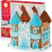 Gingerbread Winter Castle, Build & Decorate Yourself Gingerbread House Kit Includes Gingerbread Panels, Tons of Candy, Icing, Fondant, Bord, Decorating Bag & Tip, Bundled With Fun Holiday Stickers