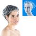 16-Pack Clear Disposable Shower Caps - Home & Hotel Use | Elastic Plastic Bath Hair Protection - Buy Online on SooperMarket.com