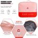Large Capacity Waterproof Medicine Bag | Portable First Aid & Emergency Kit for Travel & Home (Pink) - Buy Online on SooperMarket.com