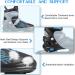 Soldow Adjustable Inline Skates with Light Up Wheels - Black Rollerblades for Kids and Adults - Buy Online on SooperMarket.com