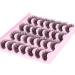 PHKERATA A-17 14 Pairs Pack Natural Cat Eye Mink Lashes | Fluffy Wispy 3D Effect False Eyelashes - Buy Online on SooperMarket.com