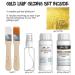 Gold Leaf Gilding Adhesive Kit 200ml Set | Water-Based Adhesive & Varnish | 100pc Gold Leaf Sheets | Craft Supplies, Painting, Resin Art & Furniture - Buy Online on SooperMarket.com