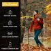 SHESMILED Merino Wool Hiking Crew Socks - 3 Pack Large Red | Cushioned & Quick Dry (3 Pairs) - Buy Online on SooperMarket.com
