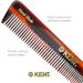 Kent Brushes Handmade Combs Range 4T Medium Size Coarse and Fine Comb Brown 1 Count (Pack of 1) - Buy Online on SooperMarket.com