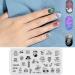 Niceneeded Starry Sky Nail Art Stamp Plates Set - 6 Animal Designs with Stamp & Scraper | Knot Style 2 - Perfect for Creative Nail Art - Buy Online on SooperMarket.com