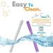 Soft Silicone Teething Tubes for Babies (4 Pack) with Cleaning Brush - Safe Teether Toy for Infants & Toddlers - Buy Online on SooperMarket.com