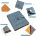 ZEEYUAN Leather Scrapbook Album - 60 Pages Love Memory Photo Album 8.5x11 | Travelling Journal & Family Scrapbook Kit - Perfect Gift for Couples, Anniversary, Wedding - Grayish-blue - Buy Online on SooperMarket.com
