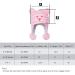 LANGZHEN Toddler Kids Winter Hat Earflap Knit Cap for Boys Girls 2-4 Years - Pink Stripe Polar Bear Design - Buy Online on SooperMarket.com