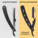 Lisaaz Straight Razors for Men - 100 Blades, Black Stainless Steel, Professional Finish - Quality Mens Shaving Razors - Navajas para Barbero - 4.8 inch Matte Black Gold Clip - Buy Online on SooperMarket.com