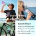 Enerbone 32oz Leakproof BPA-Free Water Bottle with Motivational Times & Straw - Gray-Black - Buy Online on SooperMarket.com